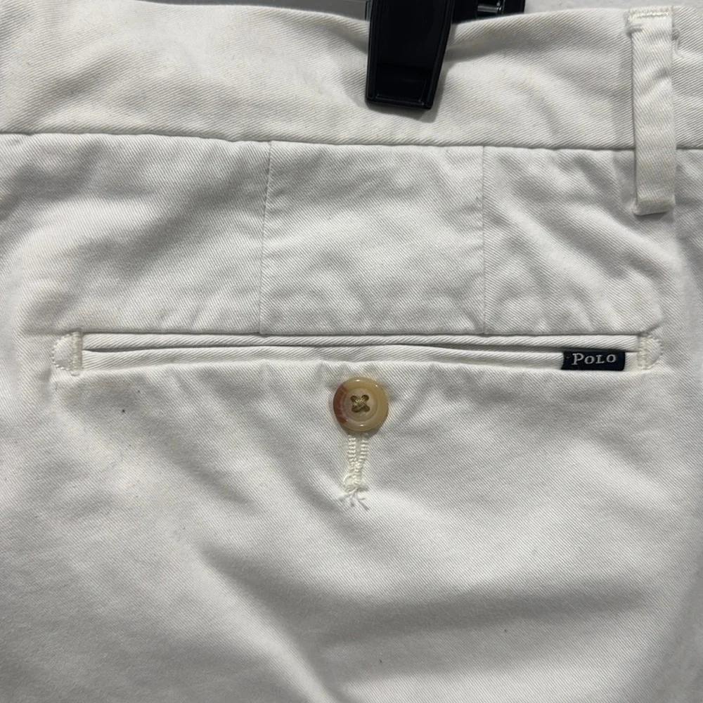 Polo Ralph Lauren Tailored Slim Fit Shorts White - Picture 9 of 10